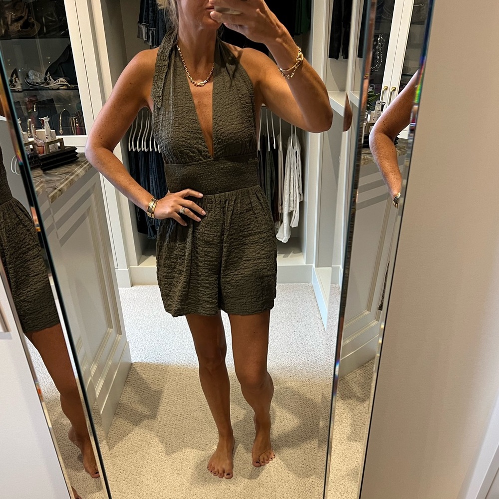 Zara shoet textured weave jumpsuit, Medium